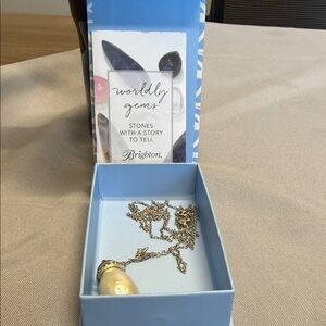 Brighton Pearl Pendant Necklace in Silver